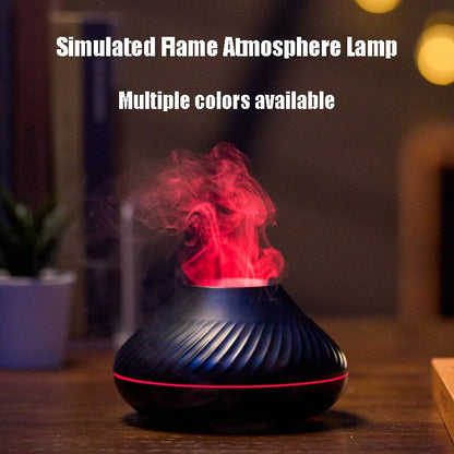 Flame Aromatherapy Humidifier Nordic Desktop Home Style Atmosphere Light High Fog Quiet Small Space and Saving