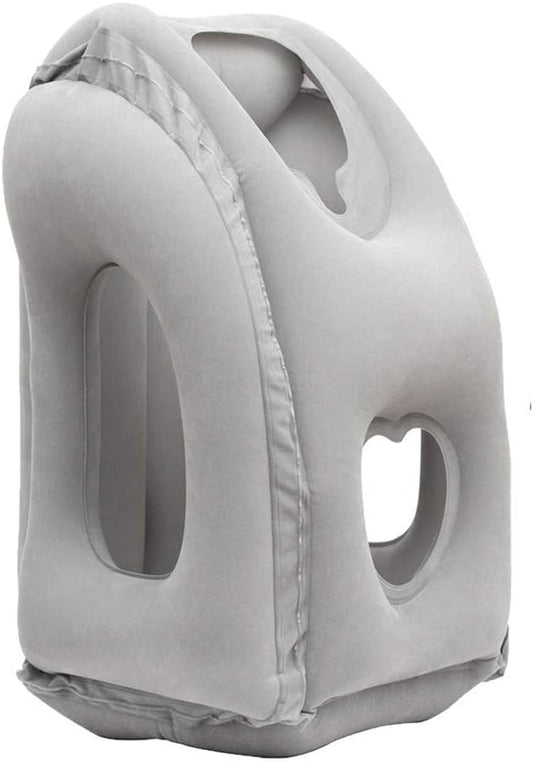 Inflatable Neck and Head Support Travel Pillow 